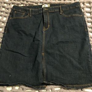 Size 18 Old Navy jean skirt and jeans